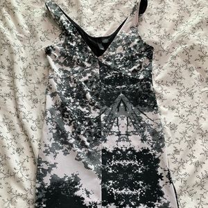 Mini white and black dress